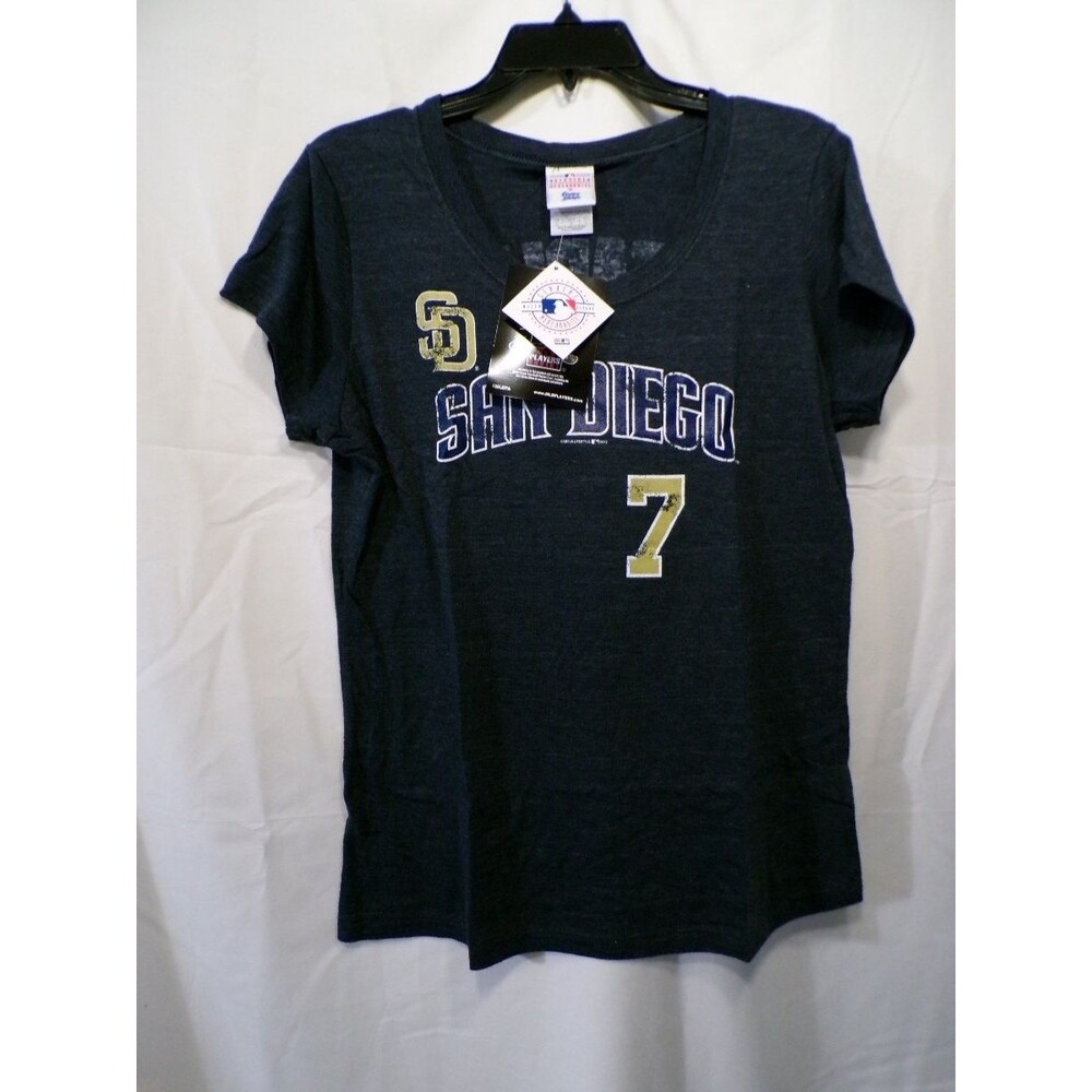 San Diego Padres Headley #7 Women's T-Shirt XL Navy Jersey